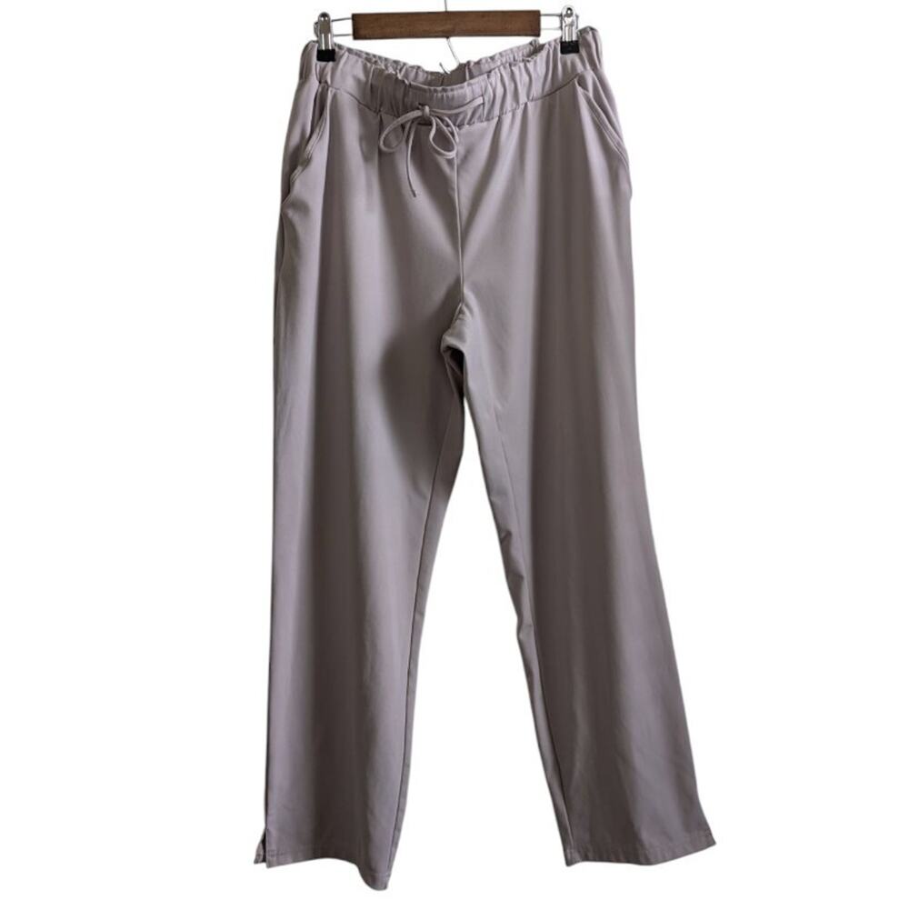 Joie Pull On Pants High Rise Stretch Drawstring Elastic Waist, Women's Large